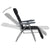 Folding Garden Chairs with Cushions 2 pcs Black