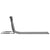 Folding Beach Mats 2 pcs Steel and Fabric Grey