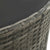 7 Piece Garden Lounge Set with Cushions Poly Rattan Grey