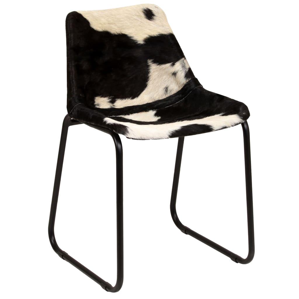 Dining Chair 4 pcs Genuine Goat Leather