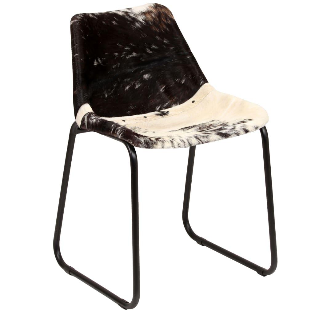 Dining Chair 4 pcs Genuine Goat Leather