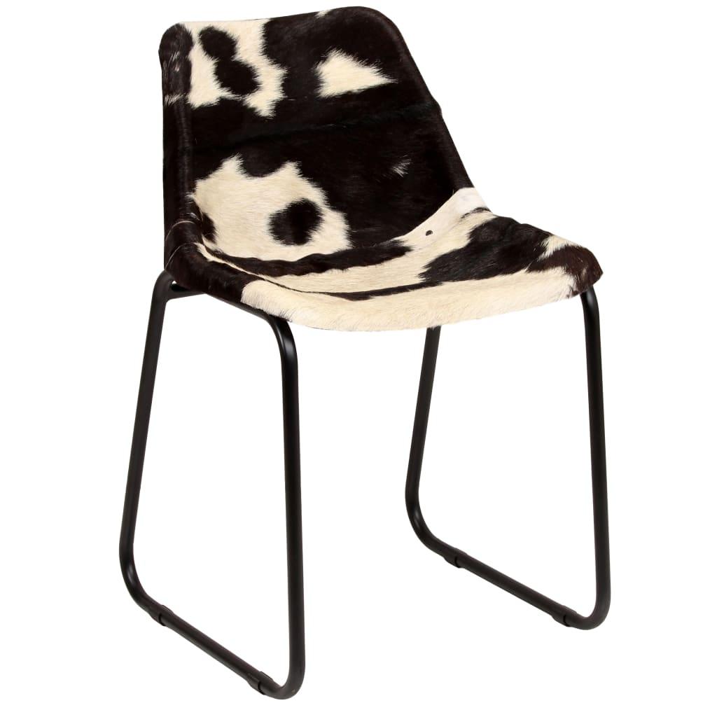 Dining Chair 4 pcs Genuine Goat Leather