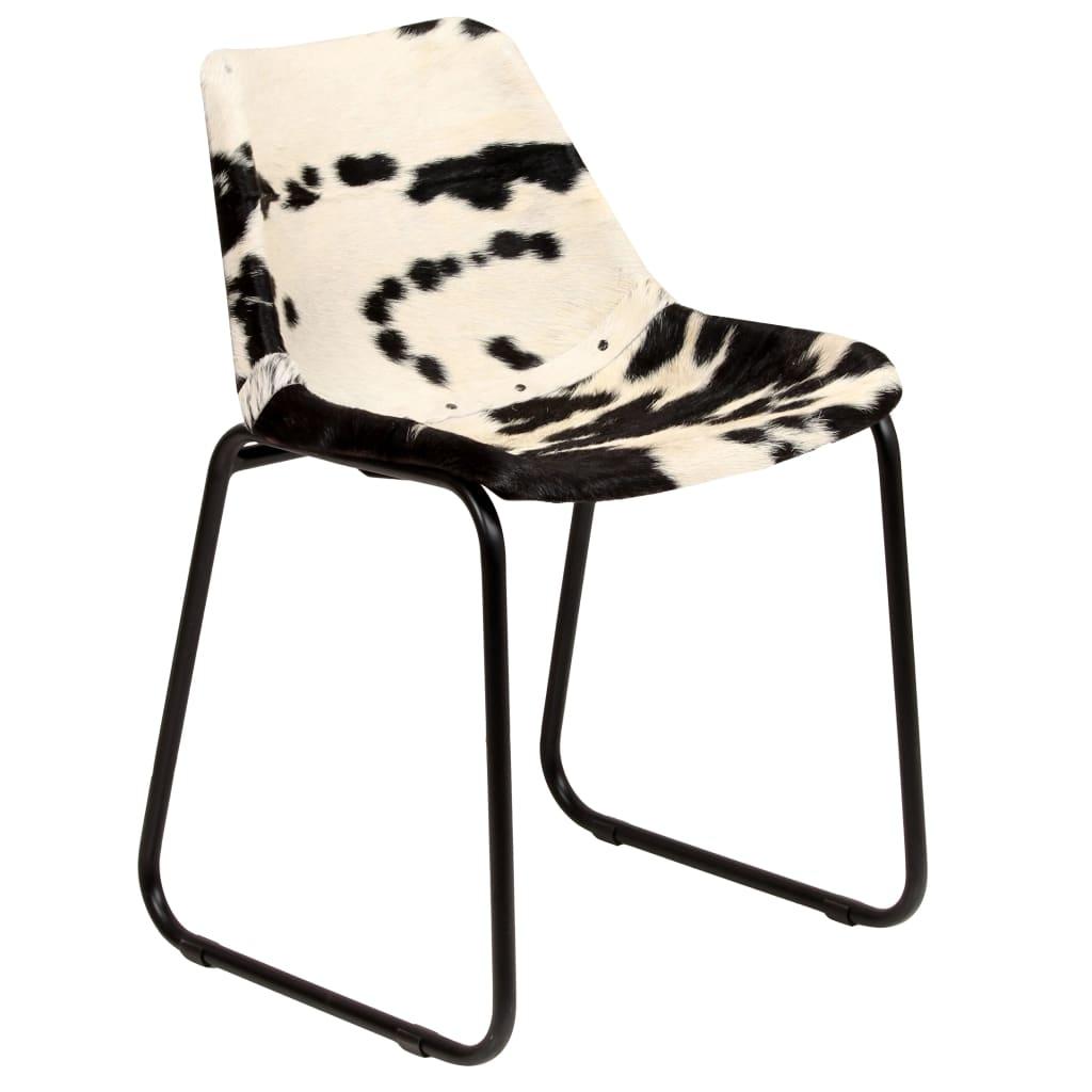 Dining Chair 4 pcs Genuine Goat Leather