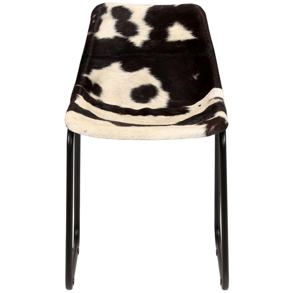 Dining Chair 4 pcs Genuine Goat Leather