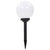 Outdoor Solar Lamps 3 pcs LED Spherical 20 cm RGB