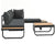 2 Piece Garden Corner Sofa Set with Cushions Aluminium WPC