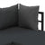 2 Piece Garden Corner Sofa Set with Cushions Aluminium WPC