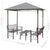 Garden Pavilion with Table and Benches 2.5x1.5x2.4 m Anthracite