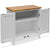 Cupboard 70x35x75 cm Solid Oak Wood
