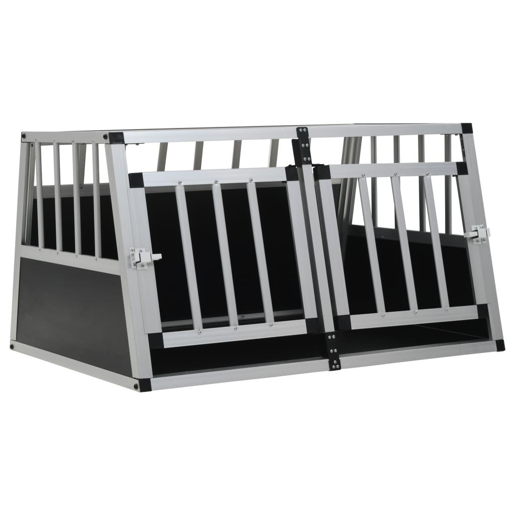 Dog Cage with Double Door 89x69x50 cm