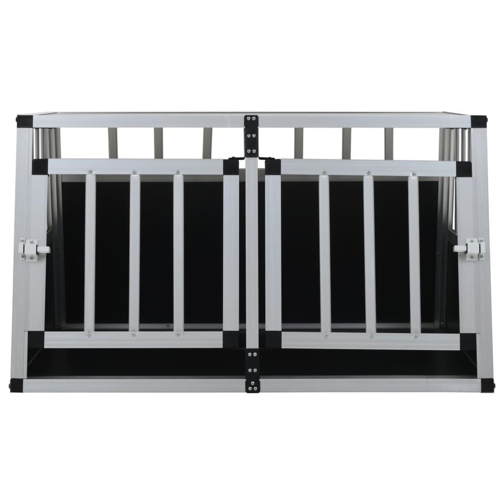 Dog Cage with Double Door 89x69x50 cm