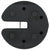 Gazebo Weight Plates 4 pcs Black 220x30 mm Concrete