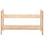 Shoe Rack Solid Walnut Wood 69x26x40 cm