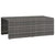 6 Piece Garden Lounge Set with Cushions Poly Rattan Grey