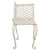 Garden Chaise Lounge 128 cm Metal Antique White