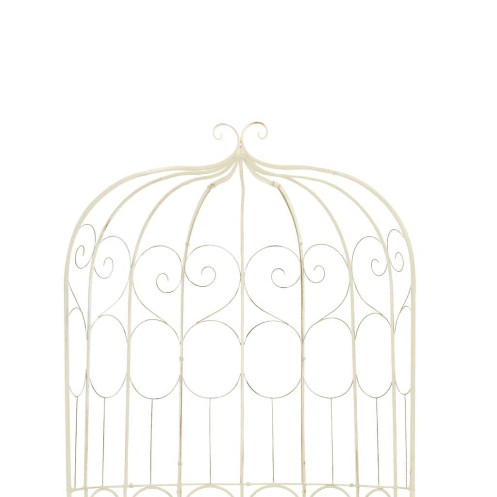 Garden Bench 95 cm Iron Antique White