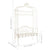 Garden Bench 122 cm Iron Antique White