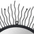 Garden Wall Mirror Sunburst 80 cm Black