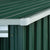 Garden Shed with Extended Roof Green 346x236x181 cm Steel