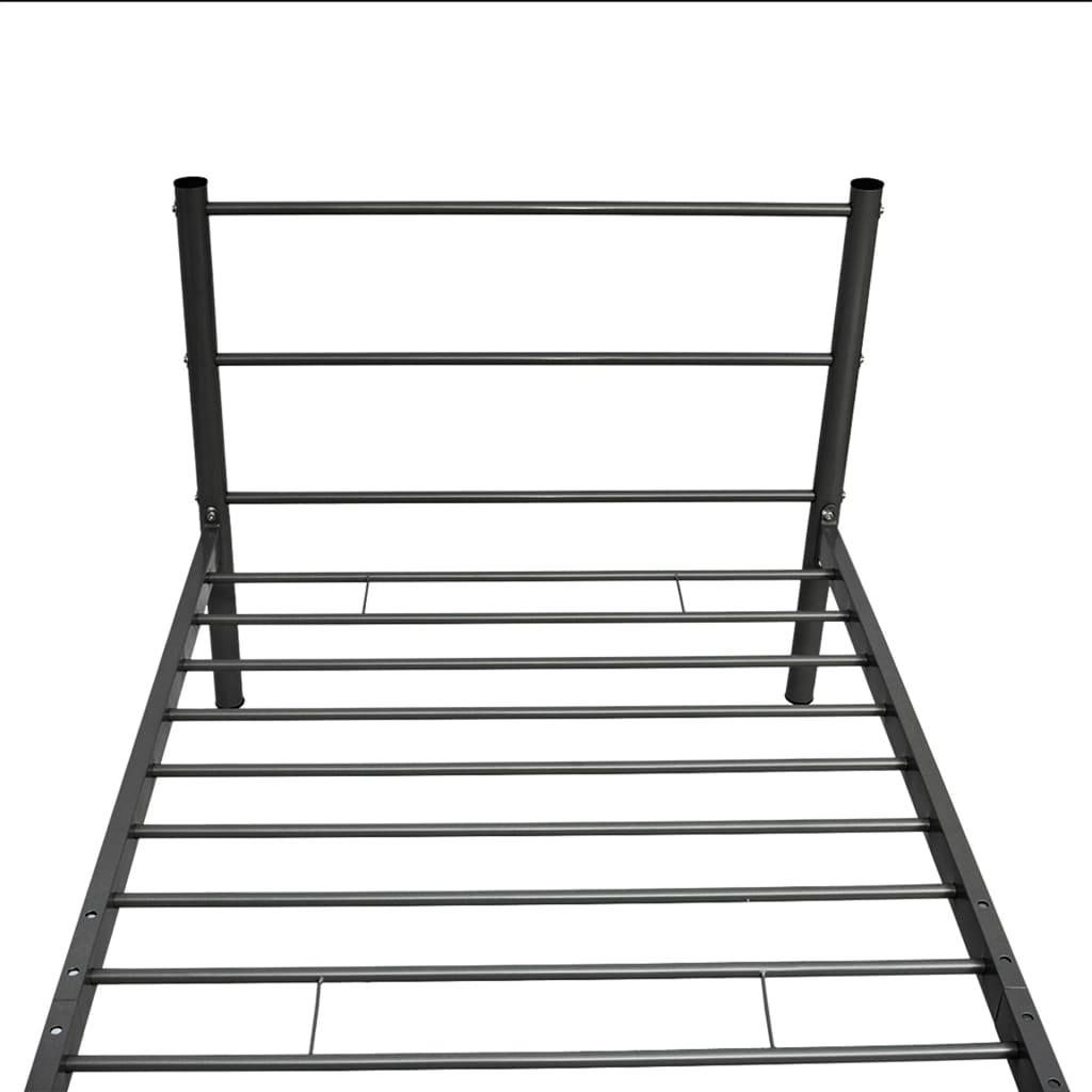 Bed Frame without Mattress Black Metal King Single Size