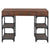 Desk with 3 Drawers 110x50x78 cm Solid Fir Wood