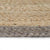 Handmade Rug Jute with Grey Border 90 cm