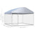 Outdoor Dog Kennel with Roof 200x200x135 cm