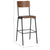 Bar Chairs 2 pcs Brown Solid Plywood Steel