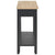 Console Table Black 110x35x80 cm Wood