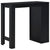 Bar Table with Shelf Black 110x50x103 cm