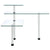 3-Tier Corner Kitchen Shelf Tempered Glass