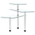 3-Tier Corner Kitchen Shelf Tempered Glass
