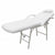 Portable Facial Treatment Chair Faux Leather 185x78x76 cm White