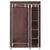 Fabric Wardrobes 2 pcs Brown