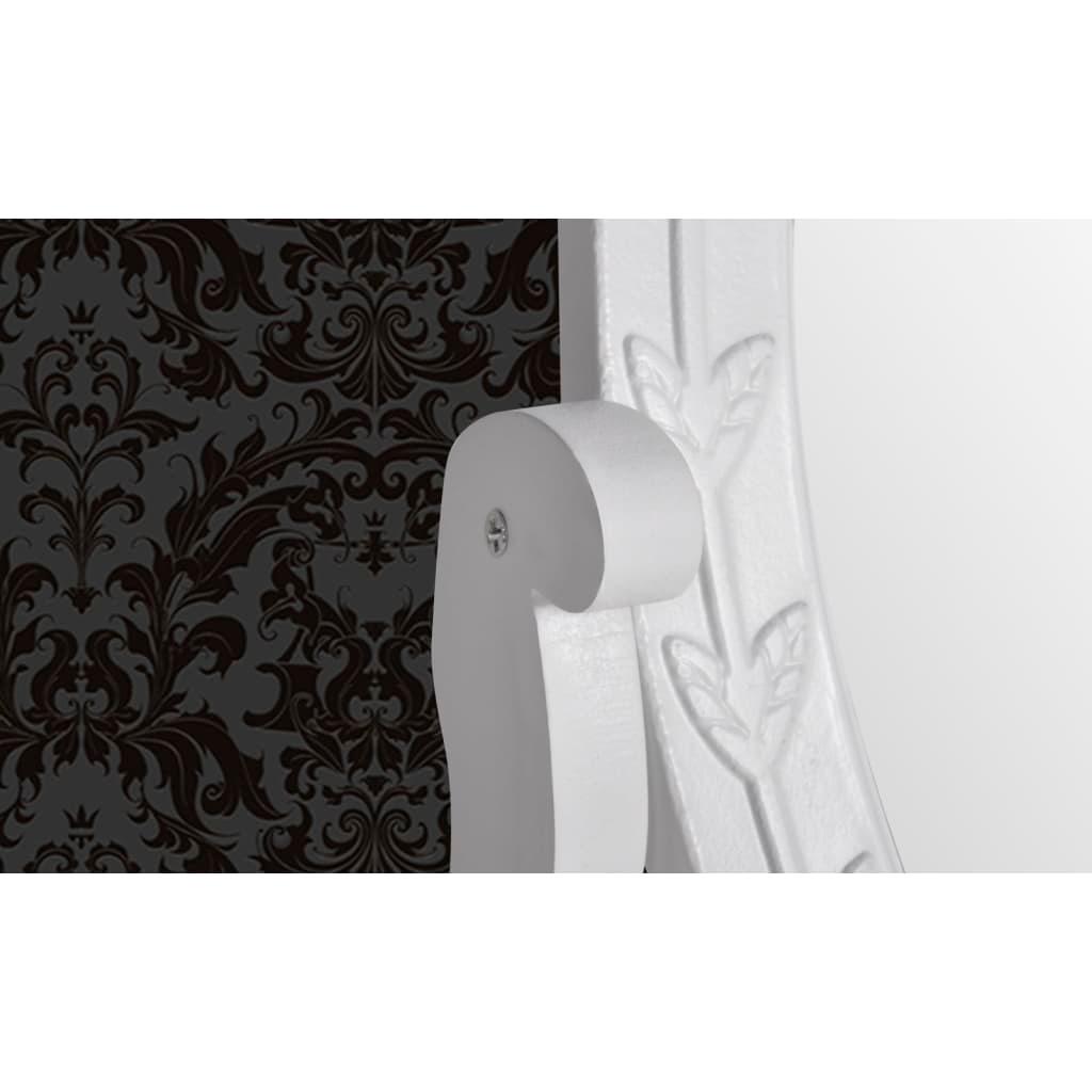 Vanity Makeup Table with Oval Swing Mirror MDF