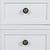 Nightstand with 2 Drawers MDF White
