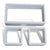 Cuboid shelf set of 3