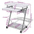 Compact Computer Desk with Pull-out Keyboard Tray White