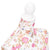 Ladies Bust Display Mannequin Cotton White With Rose