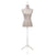 Ladies Bust Display Mannequin Linen With Stripes