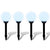 Outdoor Pathway Lamps 4 pcs LED 15 cm with Ground Spike