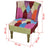 French Chair with Patchwork Design Fabric