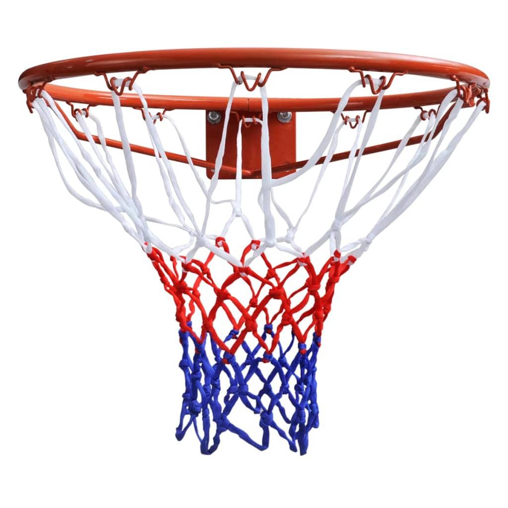 Basketball Goal Hoop Set Rim with Net Orange 45 cm