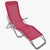 Sun Loungers 2 pcs Steel Frame and Textilene Red