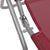 Sun Loungers 2 pcs Steel Frame and Textilene Red