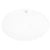 Luxury Ceramic Basin Oval with Overflow and Faucet Hole