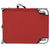 Folding Sun Lounger with Canopy Steel and Fabric Red