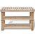 2-in-1 Shoe Rack with Bench Top Solid Fir Wood