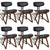 Dining Chairs 6 pcs Bent Wood and Faux Leather