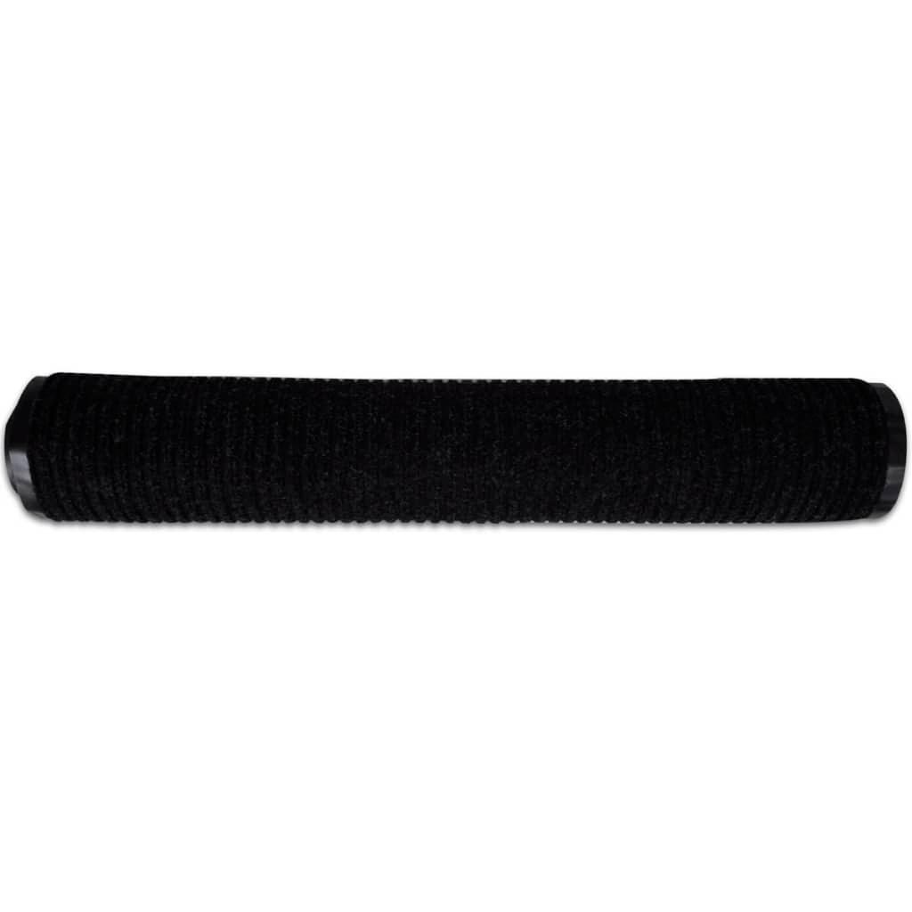 Door Mat Black 90 x 150 cm PVC